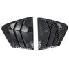 Rear Louver Window Side Shutter Cover For Honda Civic 9th Sedan 2011 2012 2013-2015  Trim Sticker Vent Scoop ABS Carbon Fiber