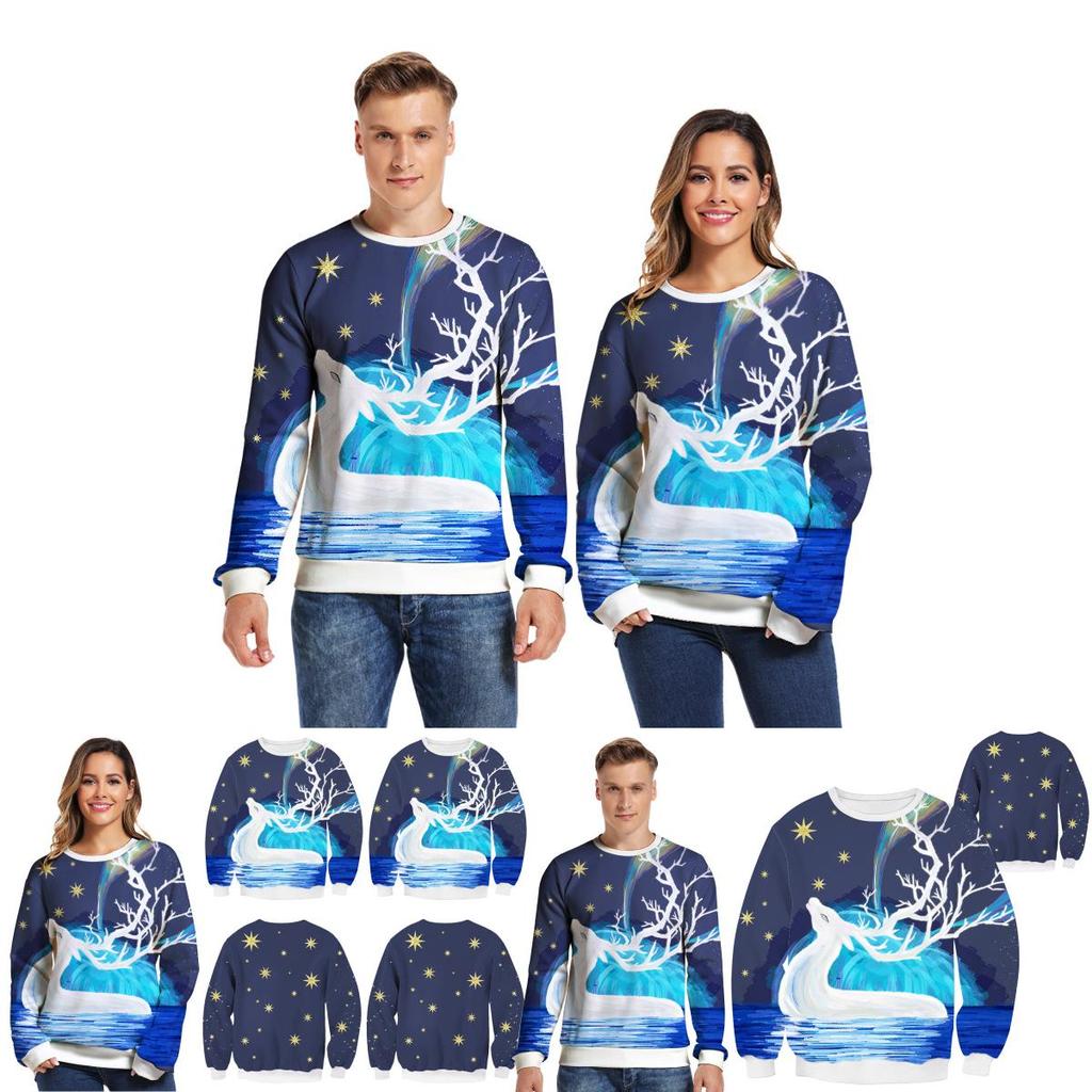 Рождественский уродливый свитер, смешной пуловер с круглым вырезом, толстовка, унисекс, рождественский подарок