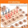 Learning Wooden Mathematics Number Matching Arithmetic Board Children Toy Puzzle