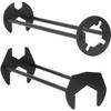 1Pc Basin Wrench & Sink Wrench, Four-jaw Hex Plumbing Wrench Multifunctional Iron Robust Faucet Wrench Tool