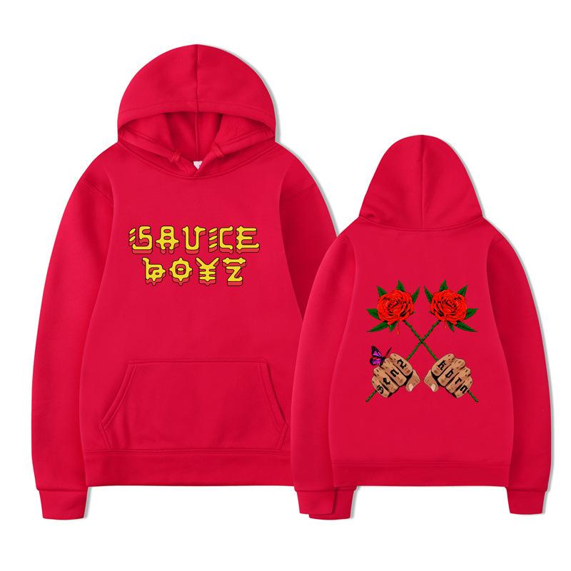 Hoodie Spring And Autumn American Rapper Trend Printed Sweater Men'S Loose Casual Hoodie Women'S