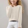 Girls Long Sleeve Round Neck Knit Pullover Jumper Tops Spring Base Layer Top Thermal Undershirt Youth Underwear 8-16Years
