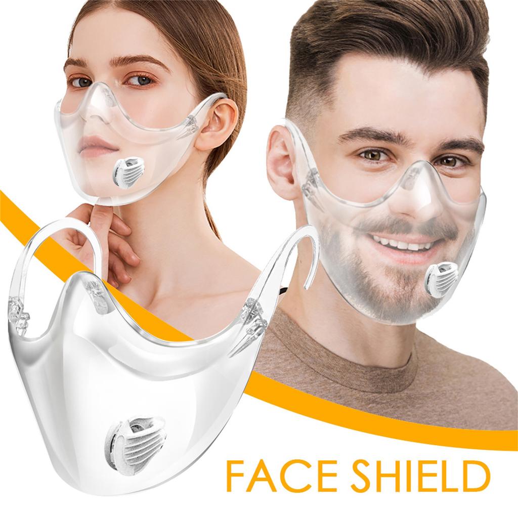 Durable Mask Face Combine Plastic Reusable Clear Face Mask Shield