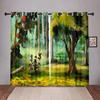 Природа Лес Дерево Листья Плотные Оконные Шторы Для Спальни Гостиная Ванная Комната Кухня Прихожая Высокая Затененность Различные Узоры