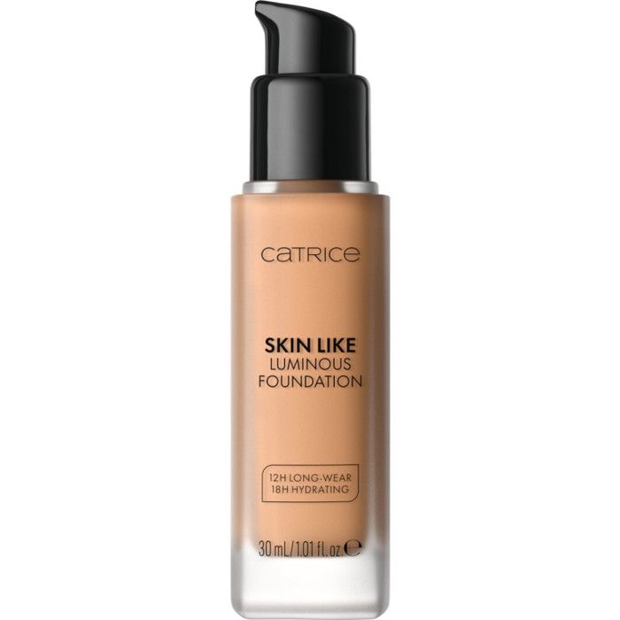 Fond de teint - CATRICE - Skin Like Luminous - 043W - Fini lumineux - Hydratation acide hyaluronique - Tenue 12h