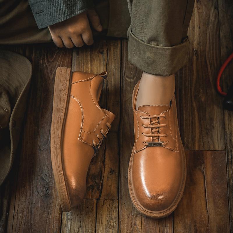 Новые британские винтажные мужские оксфордские повседневные туфли, высококачественные туфли на платформе, мужские дизайнерские кожаные туфли, модные кроссовки