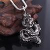 Cuban Chain Titanium Steel Korean Clavicle Choker Man Chain Necklace Neck Jewelry Dragon Pendant
