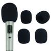 HIRAISM Microphone Sponge Windshield Windscreen Noise Prevention for Karaoke Hand Microphone Black Set of 5