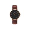 [Official Shop/2-Year Warranty/Official Import] Daniel Wellington DW Men's Classic Black St Mawes Watch, 40mm, Stylish, Popular, Business Watch, Leath