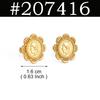 Anniyo Ethiopian Small Round & Cross Stud Earrings Women Girls Eritrean Jewelry African Little Ear Studs With Rhinestone #161016