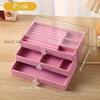 1 PCS 3-Layer Acrylic Jewelry Storage Box, Storage for Earrings, Rings Necklaces ,Suitable as Birthday and Mother's Day Gifts