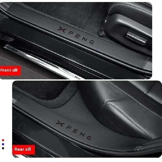 Подходит для Xpeng G6 Автомобильная накладка на порог Защитная наклейка Устойчивая к царапинам Устойчивая к наступанию Автомобильные аксессуары
