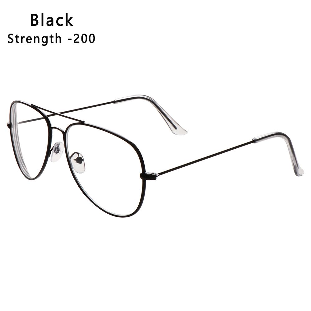 Flexible Portable Metal Oversized -100~-500 Diopter Vision Care Myopia Glasses Eyeglasses Glasses