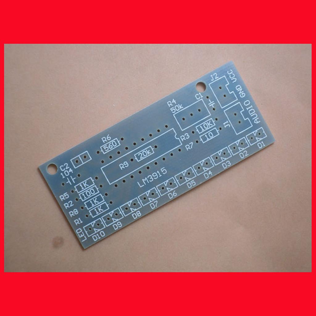 LM3915 DIY набор индикаторов уровня звука 10 светодиодных анализаторов спектра звука подходит для обучения пайке электроники