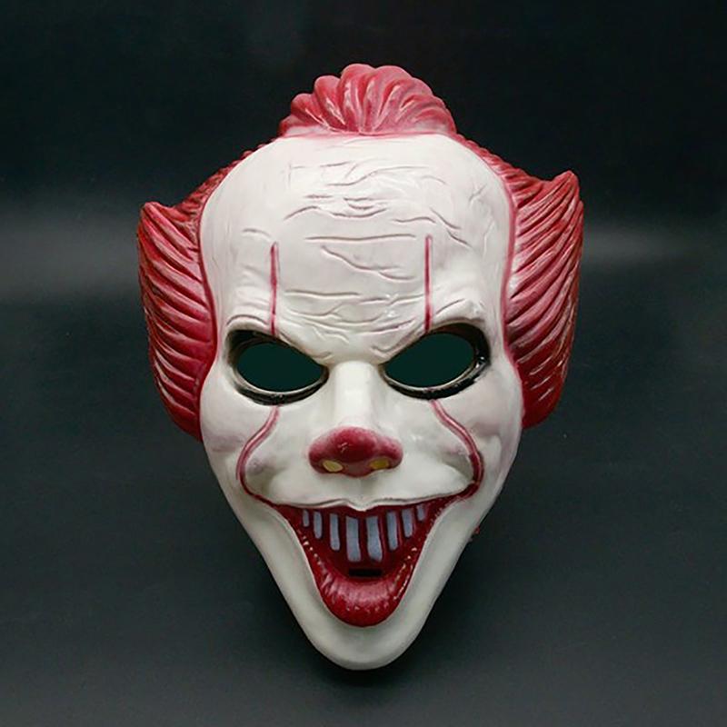 Маски на Хэллоуин, маска клоуна ужасов, ПВХ, реквизит для косплея, маскарад, сценические шоу, рейв-фестиваль, вечеринка, клубная одежда, маска клоуна, косплей