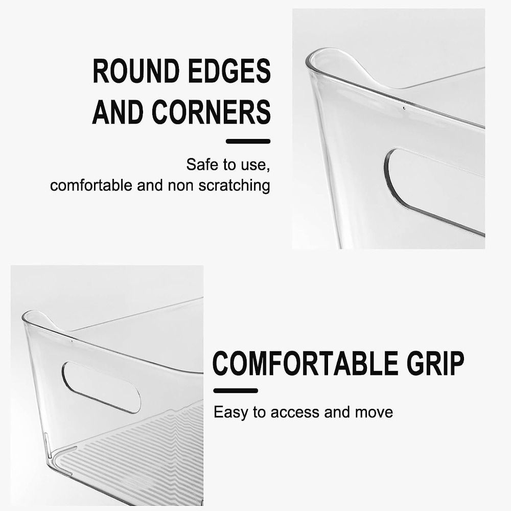 Large Capacity Fridge Storage Box Plastic Closet Organizer New Countertop Organizers Shelf Toy