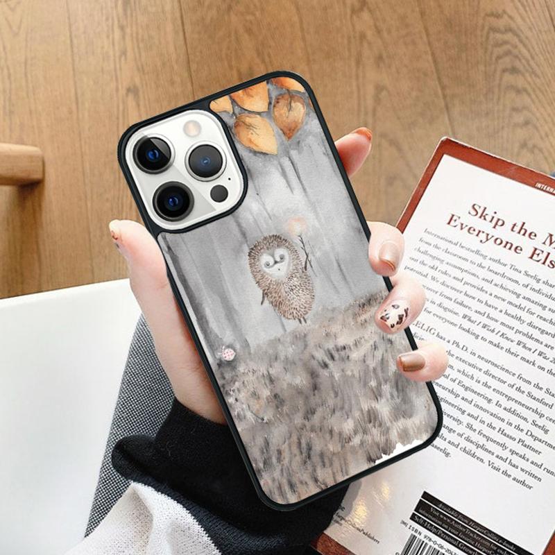 Чехол для телефона 'Ёжик в тумане' Для iPhone 17 Air 14 13 15 16 16e Pro Max Coque 12 11 Pro Max Для Apple PLUS fundas