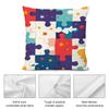 Fun puzzle patterns Cushion Cover Soft Plush Fabric DoubleSided Printed Cushion Covers for All Seasons Modern Home Decor