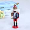 Kids Doll 12cm Wooden Nutcracker Soldier Merry Christmas Decoration Pendants Ornaments