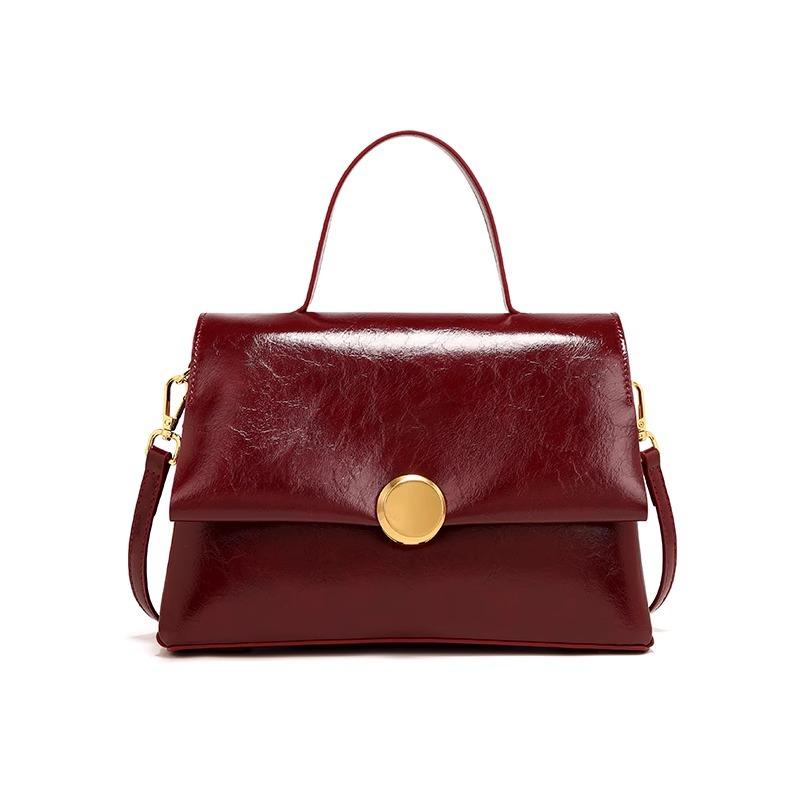 Retro Red Wedding Bag, High-end Crossbody Handbag, Large-capacity Wedding Bride's Mother Bag