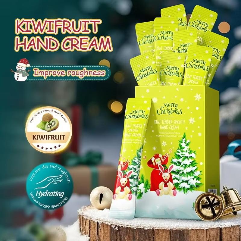 Christmas Kiwi Smooth Hand Cream Anti-cracking and Moisturizing Hand Cream - Niacinamide & Glycerin Formula, Moisturizing & Brightening Hand Cream