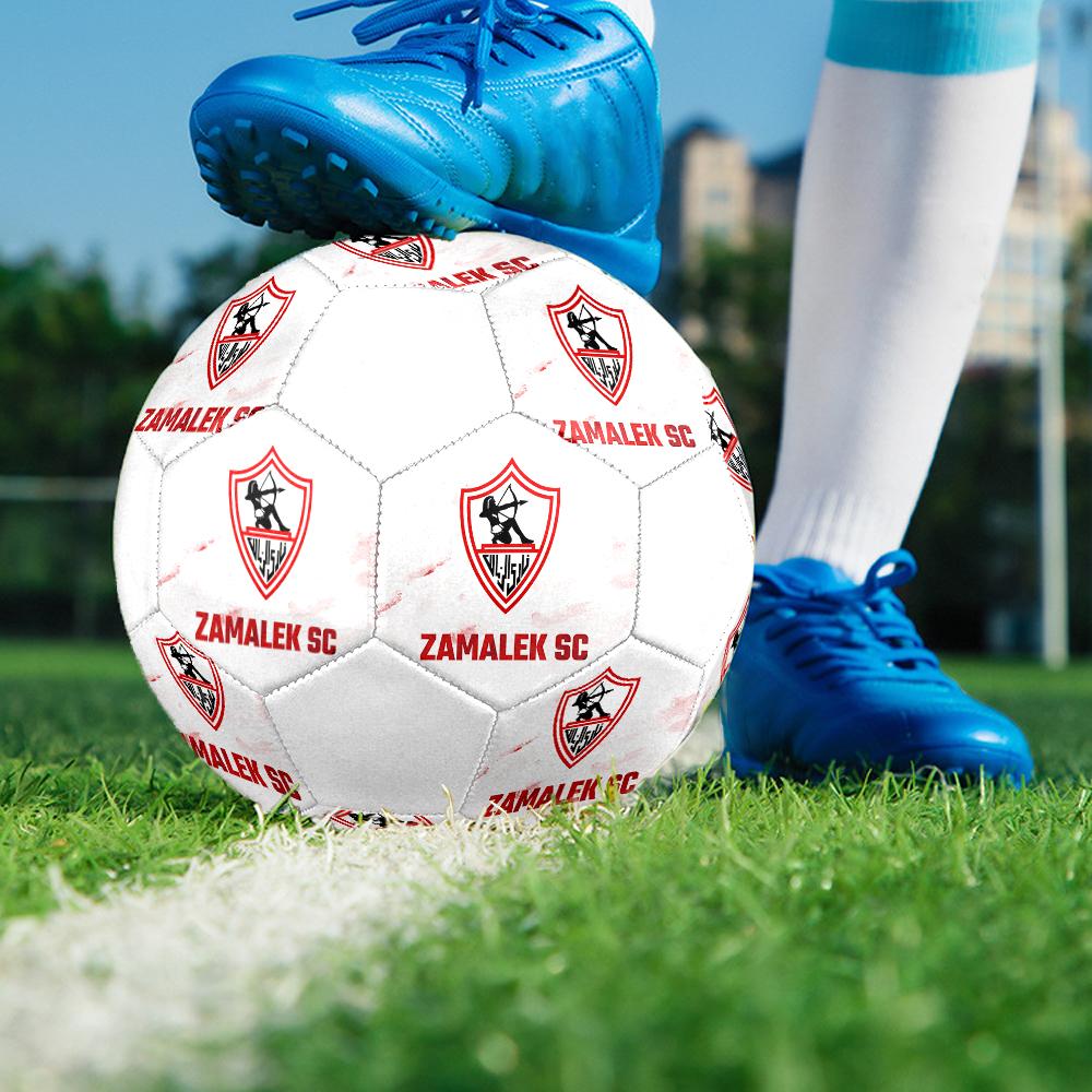 Zamalek SC size5 Soccer Ball, colorful, suitable for all ages, machine-stitched, PVC material, competition grade,durable and high bounce