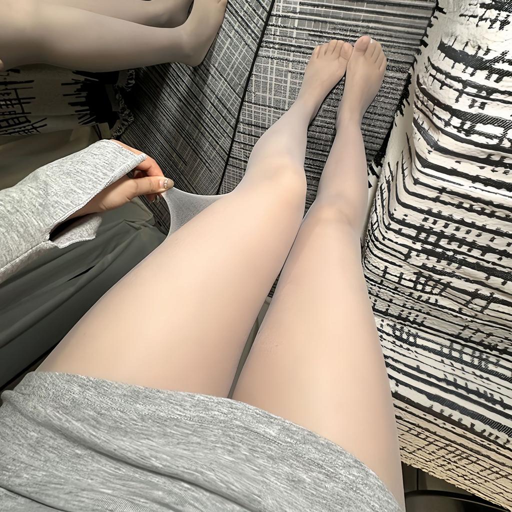 Ночной клуб Блестящие колготки Леггинсы Сверкающий Белый Шелк Стройнящие JK Детки Телесный Блестки Блеск