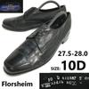 Винтажные туфли Florsheim с U-образным мыском 10D 27.5 черные рант Goodyear(ИСПОЛЬЗОВАЛ)
