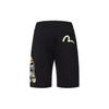 Evisu Ss22 Хлопковые шорты с принтом головы Будды Мужские шорты Черные 2ESHTM2ST331XXCT