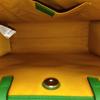 [Pre-Owned] 3D Sailboat Shaped Logo Canvas And Leather Tote Bag - Excellent #19A7RMH