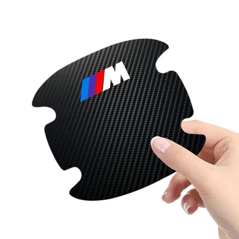 XXALI 1 4P/Set Car Door Handle Anti-scratch Sticker Carbon Fibre For BMW 320i 325i 320Li 325Li 330Li X7 X3 X4 X5 X6 E39 E60 E61 F10 f24