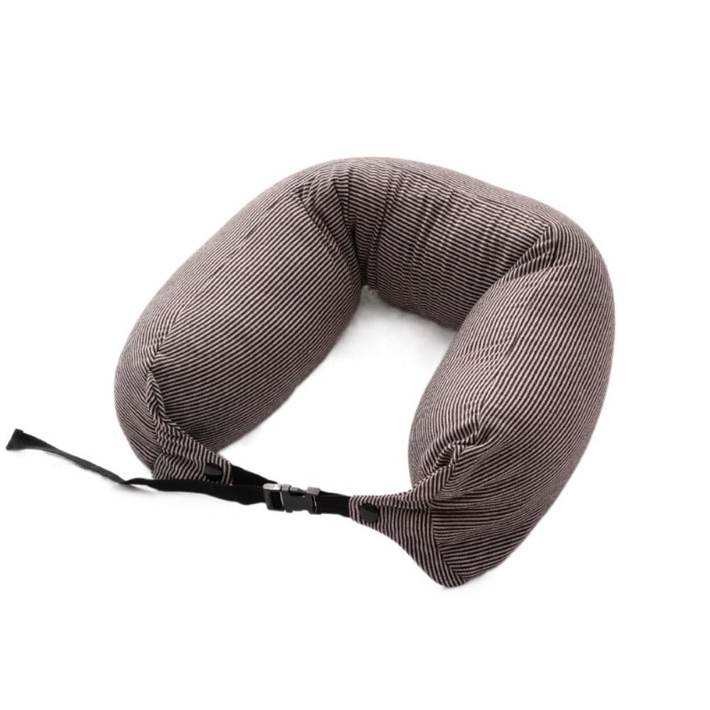 Подушки U-образной формы из пенополистироловых шариков, портативная подушка для сна, защита шеи в японском стиле, для путешествий