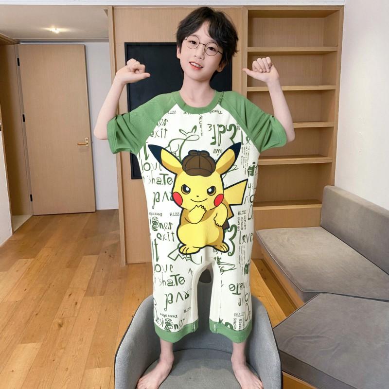 Kids One-Piece Pajamas Modal Sleepwear Girls Toddler Soft Breathable