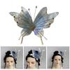 Antique Butterfly Hair Clip Hair Barrettes Women Traditional Chinese Costume Buyao Hair Styling Clip for Dressingup