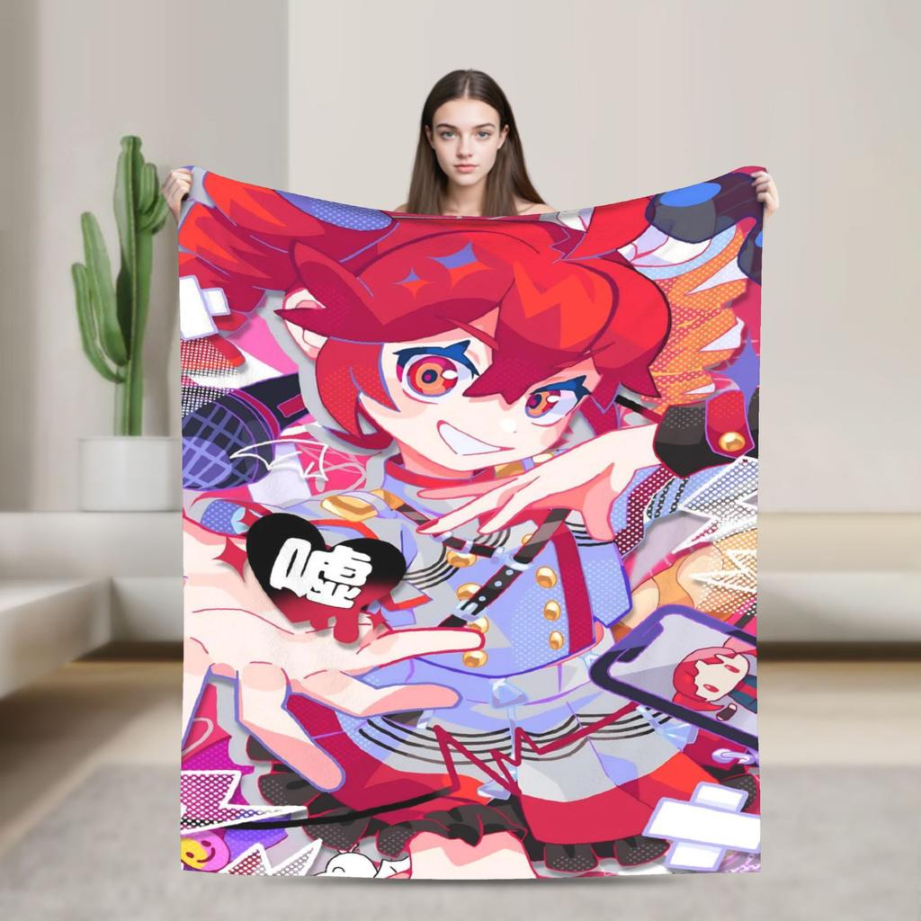 Kasane Teto Girl Blankets Fuzzy Awesome Warm Throw Blanket for Chair Covering Sofa Spring/Autumn