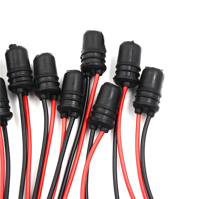 10 шт. T10 удлинитель патрона для лампочки, мягкая резиновая клиновидная основа