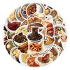 60 Pcs Realistic Snacks Delicious Food Stickers Pancakes Pizza Ice Cream Hot Pot Stickers Laptop Stickers Children Stickers