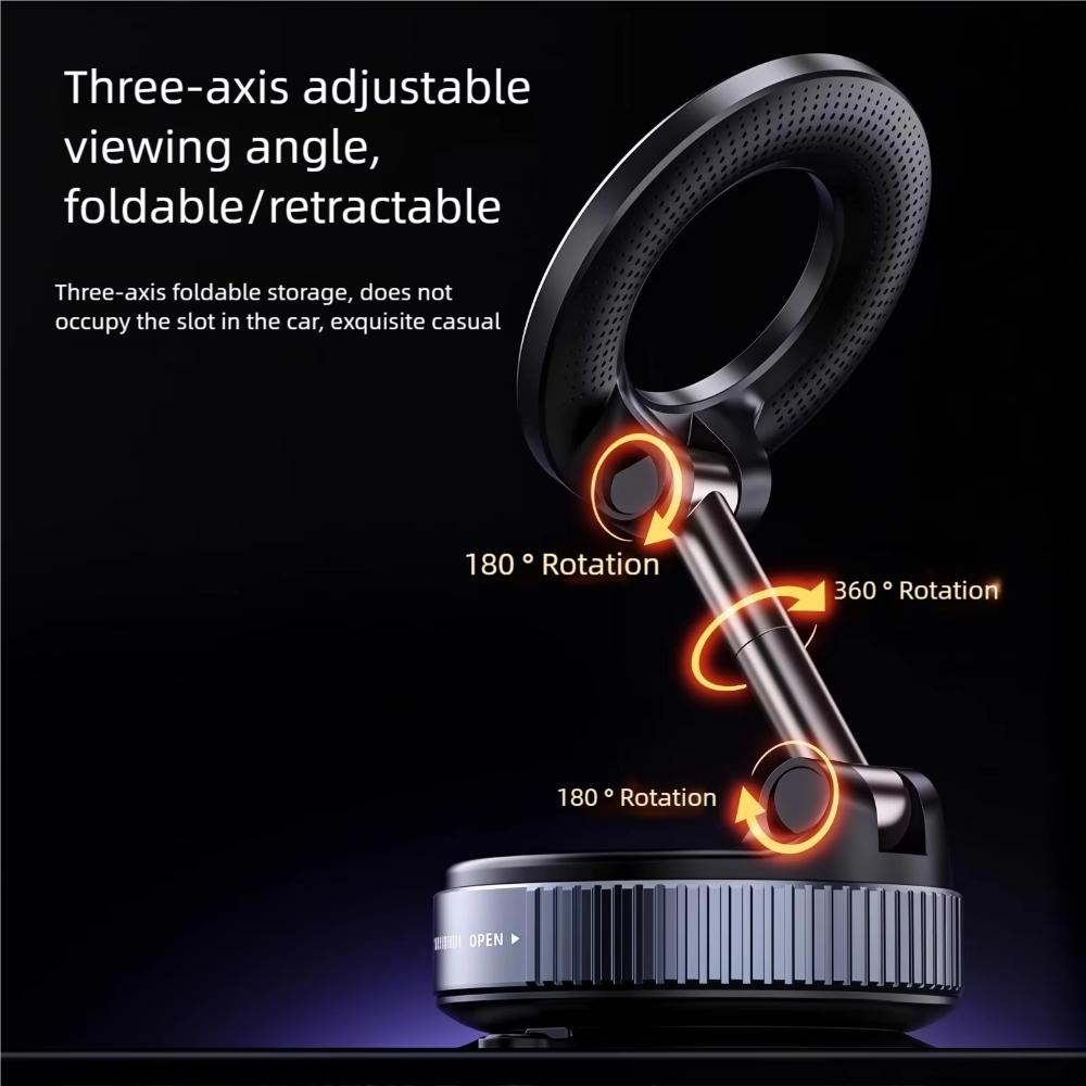 360° Rotation Strong Suction Stand Foldable Phone Bracket Fashion Cell Phone Holder Car