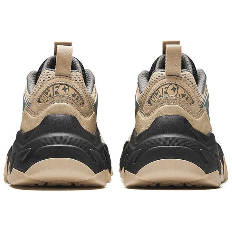 Anta Rock Textile, Synthetic Leather Slip Resistant Abrasion Resistant Low top Casual Shoes Men's Beige Black Green Sneakers 112448865-3