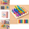 Wooden Rainbow Sticks Puzzle Toy For Kids Brain Teaser Logic Development And Educational Play
