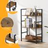 XINYF Open Shelving Unit, 3 Tiers, 60cm Wide X 30cm Deep X 100cm High (L-3 Tiers, Brown)