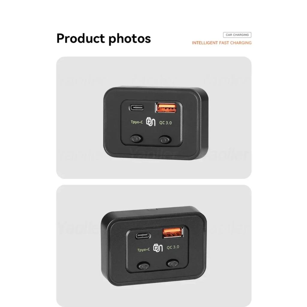 12-24 В QC3.0 PD автомобильное зарядное устройство USB порт с отдельным переключателем управления автомобильное зарядное гнездо адаптер водонепроницаемый для автомобиля морской лодки автофургона