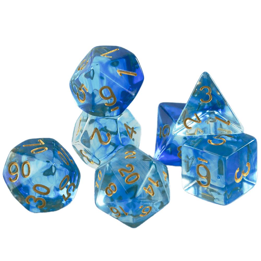 7шт/набор многогранных игральных костей с эффектом туманности D4-D20 для RPG DNDGame, игральные кости для настольной игры, набор игральных костей DND