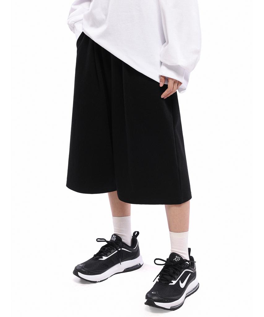 ANOTHER ARCHIVE Mega Bermuda Single-Pleat Wide Shorts_Gray