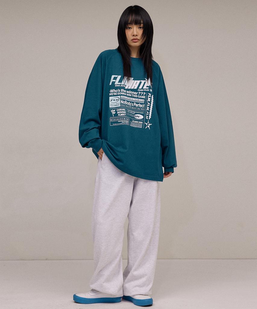 FILLUMINATE Sports Layout Long Sleeve-Blue