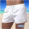 2024 Men's European and American Solid Color Beach Shorts - Fashionable, Loose Fit Sports Shorts with Drawstring.