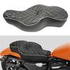 Сиденье для водителя/пассажира Yoothi, совместимое с Harley Sportster Iron XL 883 1200 Custom 2004-2018 (Черная сетка)