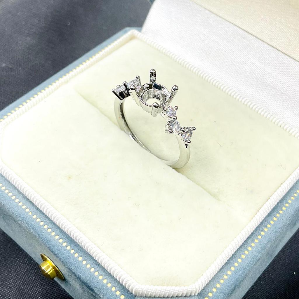 Оправа для кольца Huazi Diamond Fashion с заостренным дном - Модный дизайн для инкрустации своими руками
