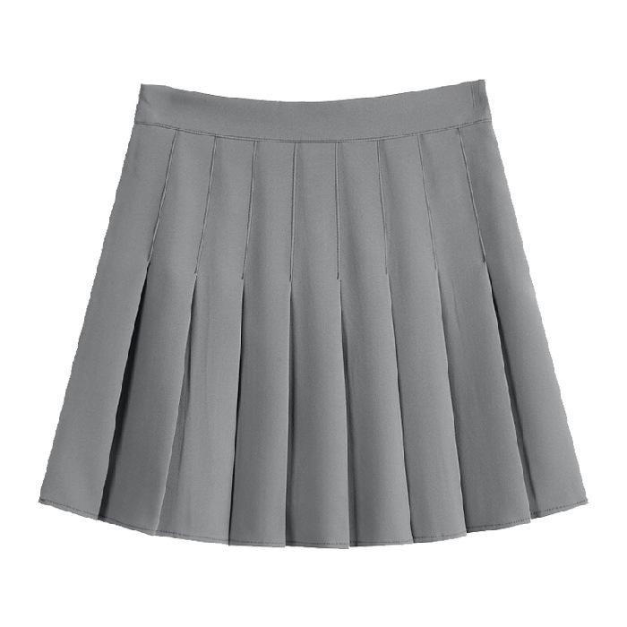 Pleated Skirt and Skirt for Women In Summer Fashion Korean Style High Waist Slim and Fresh Versatile Solid Color A-line Short Skirt for Summer