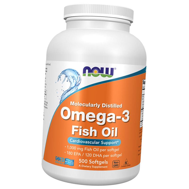 Молекулярно дистиллированная Омега 3, Omega-3 1000, Now Foods  100гелкапс (67128007)